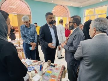 افتتاح نمایشگاه صنایع دستی در شهر زرین شهر